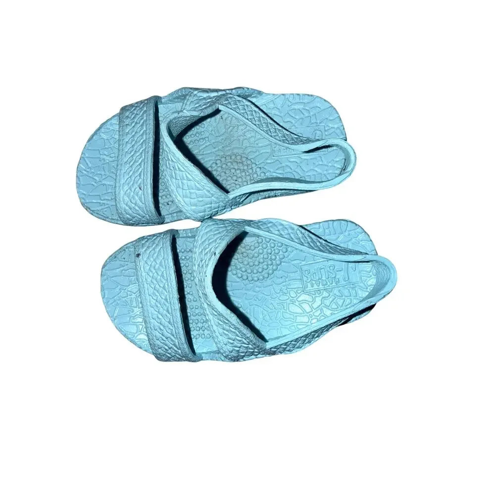 Hawaii kids J Slips sz T2/3 Jesus Sandals Blue